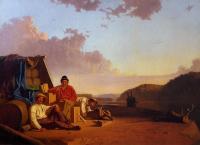 George Caleb Bingham - Watching the Cargo